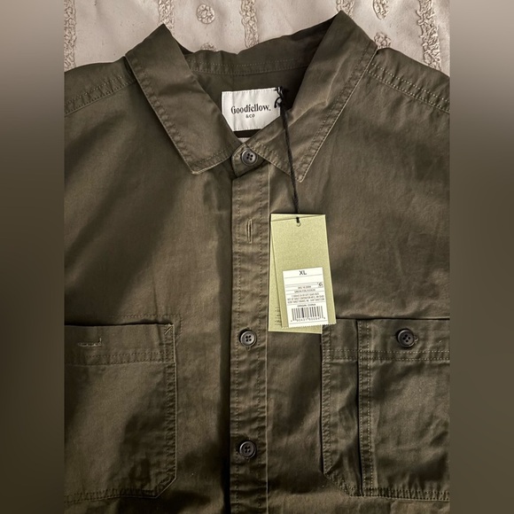 Goodfellow & Co Dark Olive Shirt - Picture 2 of 3